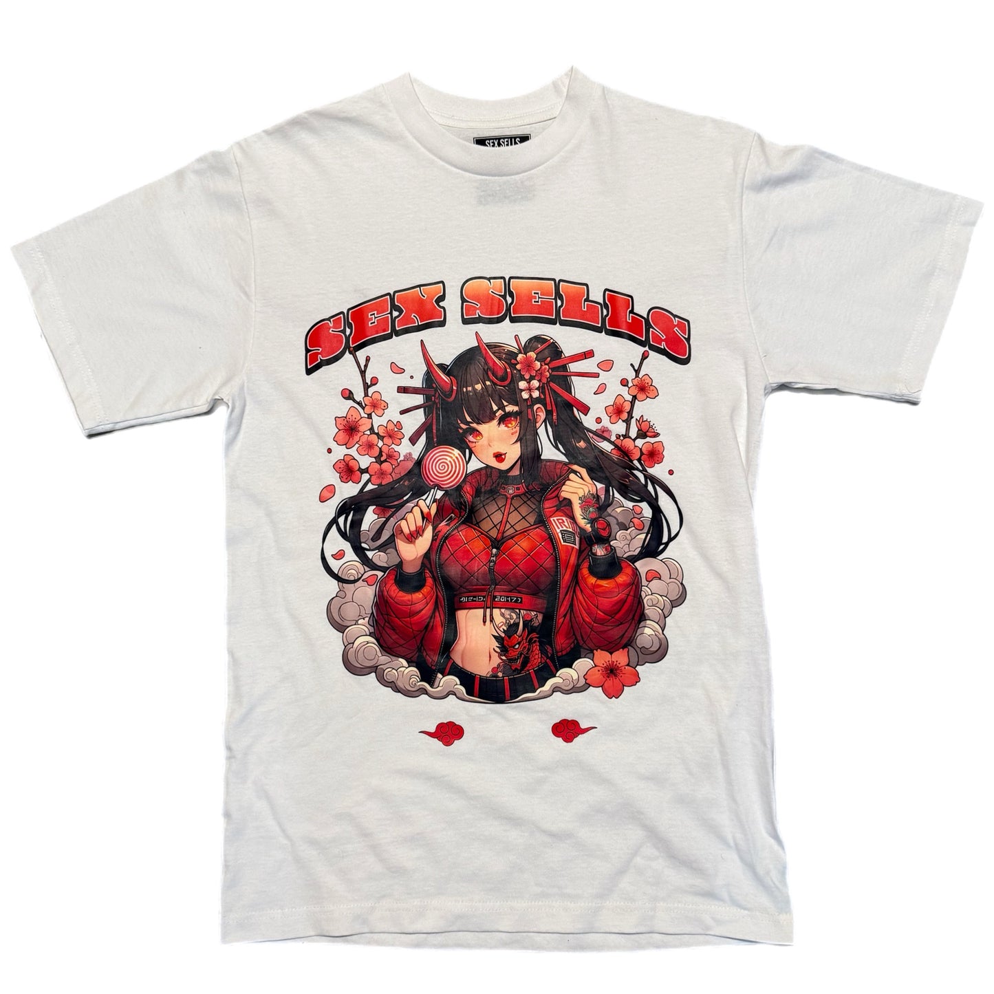 Sex Sells Red Anime Girl Tee