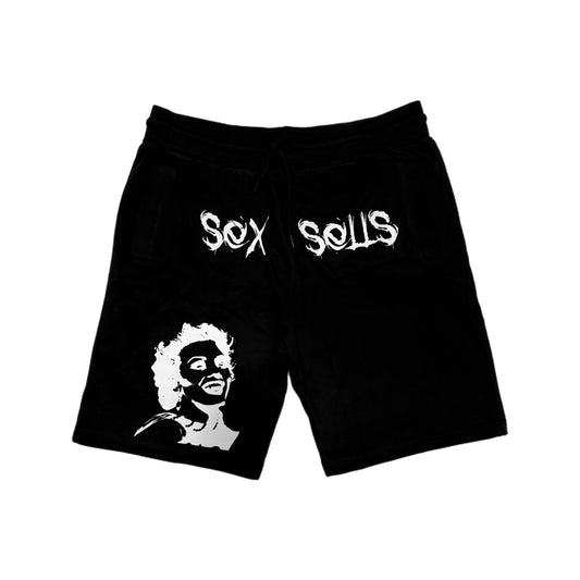 SEX SELLS VAMP MAIRLYN SWEAT SHORTS