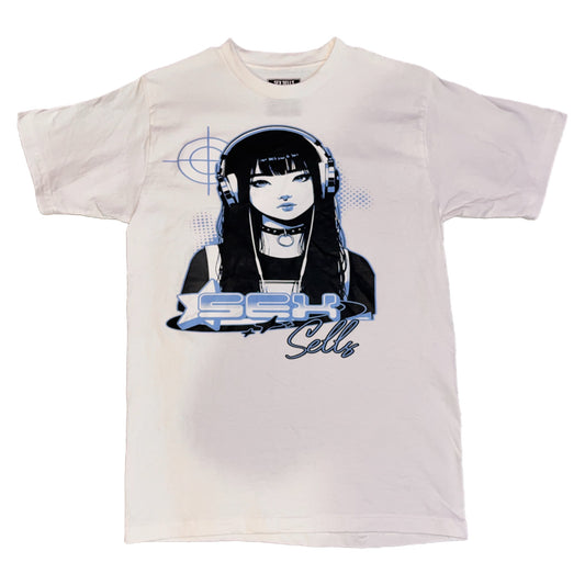 Sex Sells Blue Anime Girl Tee